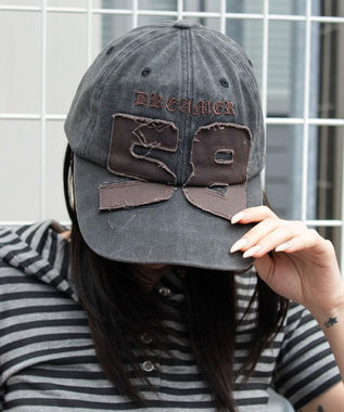 WEGO ナンバリングアップリケキャップ スミクロ