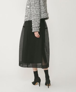 GRACE CONTINENTAL ダンボールメッシュスカート ブラック