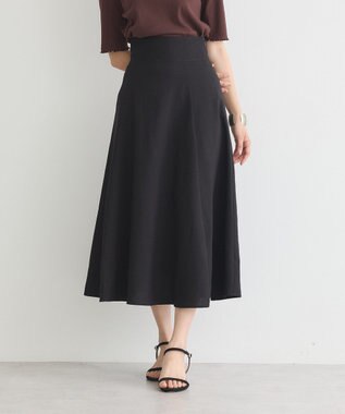 earth music&ecology バックレースアップスカート Black