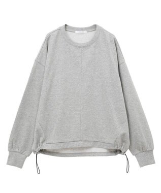 Green Parks ドロストミニ裏毛プルオーバー Gray Mixture