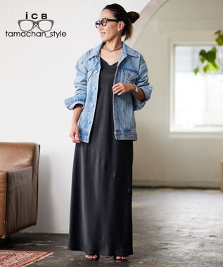 ICB L 【ICB×tamachan_style コラボ】 Gジャン ブルー系