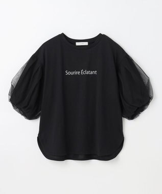 ANY 【洗濯機可/接触冷感/UVケア】エニィファンクションバルーンスリーブTシャツ ブラック