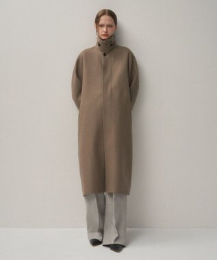 ATON SUPER 120S DOUBLE MELTON | バルマカーンコート TOP BROWN