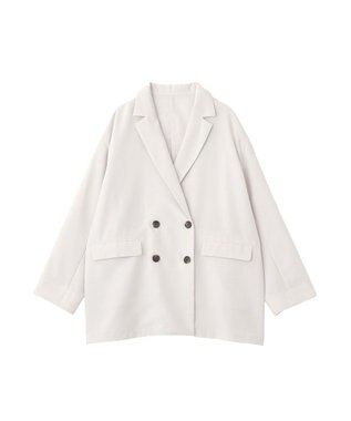 Green Parks オーバーサイズＷ釦ライトジャケット Light Gray