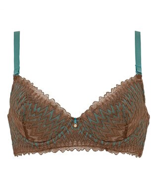 BRADELIS New York 【BRADELIS New York】ウェンディステップ１ブラ23S1 ふんわり包んで土台を作る育乳補整ブラ 補正下着 ブラウン