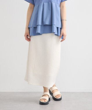 earth music&ecology 選べる丈カットナロースカート Ivory