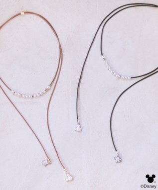 earth music&ecology 【予約】Disney/ミッキーモチーフチョーカー ブラウン