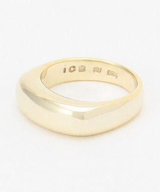 ICB SV925 ワイドシルバーリング ゴールド系