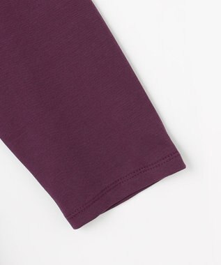 ANY L 【WEB限定】サテンコンビペプラムカットソー ワイン