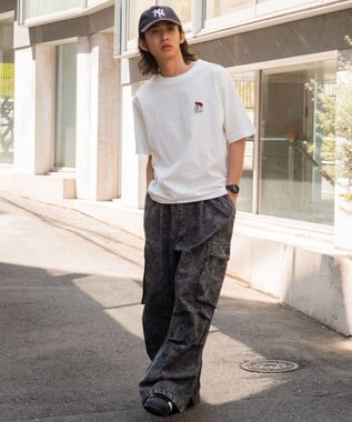 WEGO 【MLサイズ展開/綿100%】グラフィックワンポイントT（SS） ホワイトその他