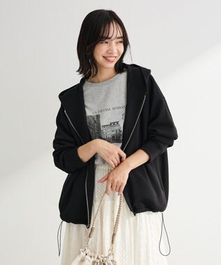 Green Parks ダブルＺＩＰ裾ドロストパーカー