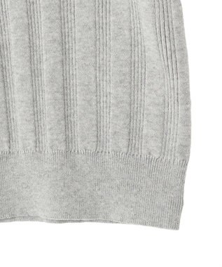 AMERICAN HOLIC 襟配色ニットポロ Light Gray