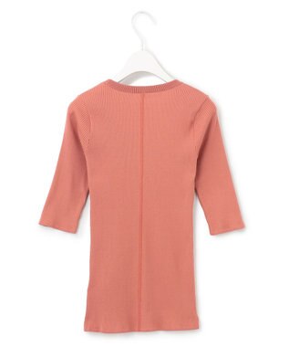 ICB 【洗える】４×２リブ プルオーバー サーモン系