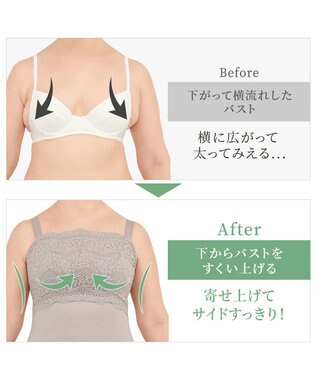 BRADELIS New York 【カヤビューティーラボ / ブラデリス】はくだけ簡単マドレーヌカップ綿混ブラキャミ24 ノンワイヤー 補正 下着 ブラトップ カップ付き サンドグレージュ