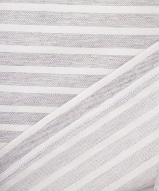 JOSEPH ABBOUD 【オーガニックコットン使用】インレーボーダー Tシャツ ライトグレー系2