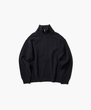 ATON LAMBS WOOL | ハーフジップセーター  - UNISEX