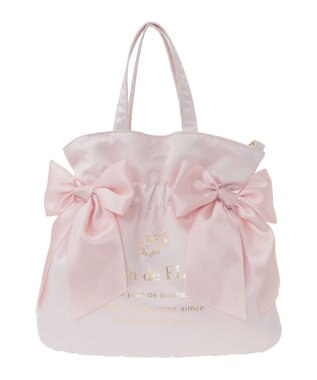 Maison de FLEUR クリアダブルリボン2Wayトート Pink