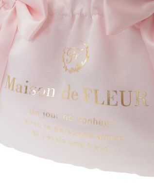 Maison de FLEUR クリアダブルリボン2Wayトート Pink