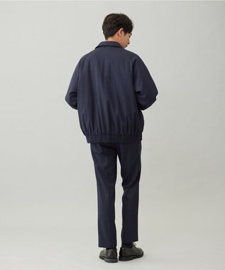 UNFILO MENS FLANNEL TOUCH 中綿ブルゾン [EC限定]ネイビーストライプ