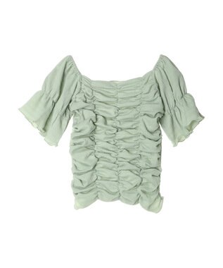 earth music&ecology カットシャーリングプルオーバー Mint