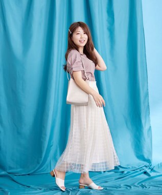 Tiaclasse 【UVケア・接触冷感】“あまラク” ハートネックカットソートップス ピンクモカ