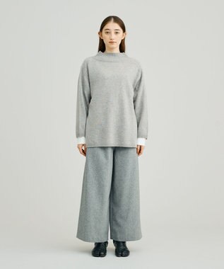 J.PRESS YORK STREET 【WOMEN】ANTI PILLING WOOL ボトルネックニット ライトグレー系