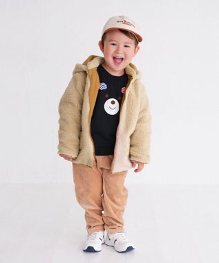 【極美品】MIKI HOUSE モコモコジャケット 90㎝ 極美品】MIKI HOUSE モコモコジャケット 90㎝ レトロ ミキハウス