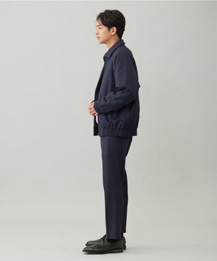 UNFILO MENS FLANNEL TOUCH 中綿ブルゾン [EC限定]ネイビーストライプ
