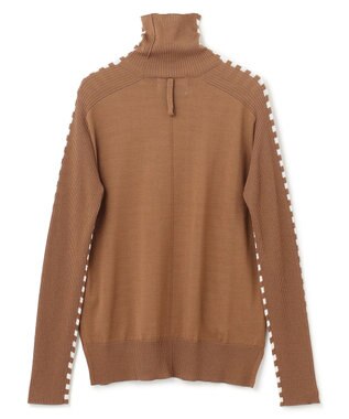 BEIGE， 【CLUEL 10月号掲載・S-size】LA MONNAIE / タートルニット Camel Off Border