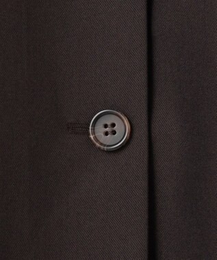 Feroux 【古畑星夏さん着用・セットアイテム】刺繍ポイント ニット × ジャンパー スカート ダークブラウン系