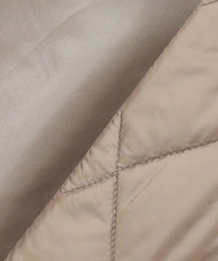 J.PRESS LADIES L 【WEB限定カラーあり・洗える】コンパクトタフタキルティング フーデッド コート ベージュ系