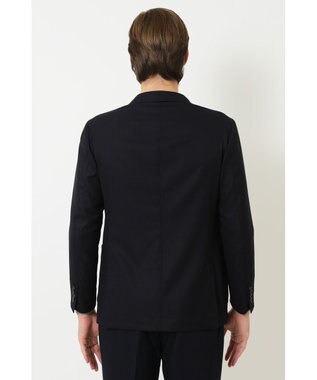 DAKS ストレッチダブルジャケット ネイビー