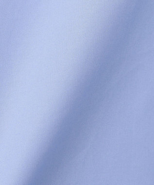 UNFILO フリルネックシャツ ブルー