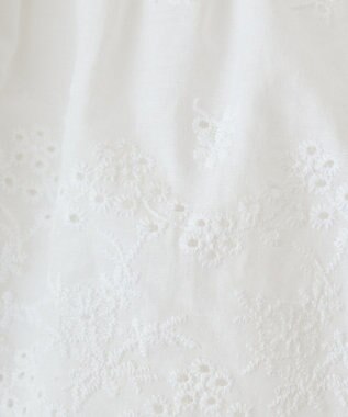 earth music&ecology エンブロイダリー刺繍ラップスカート Off White