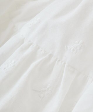 earth music&ecology エンブロイダリー刺繍ラップスカート Off White