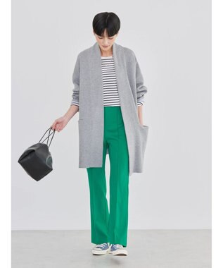 AMERICAN HOLIC バイカラーニットコーディガン Light Gray Mixture