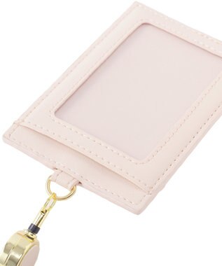 Maison de FLEUR リール付きビジューリボンパスケース Pink