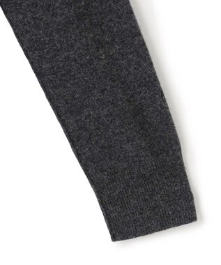 BEIGE， 【WEB限定・洗える】ROGAN / バイカラーウールクルーネックニット M Gray x C Gray