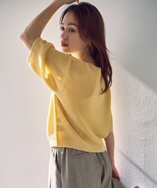 ANY ラミータッチニットT イエロー