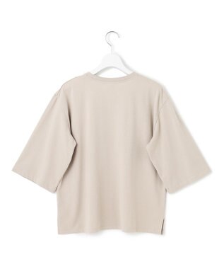 23区 S 【SLOW/一部店舗限定】MVSコットン ヴィンテージ風 ロゴTEE ベージュ系