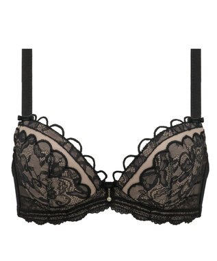 BRADELIS New York 【BRADELIS New York / 育乳補整ブラ・STEP2 寄せる】ナオミステップ2ブラ24S1 脇高設計でしっかり寄せ上げ ブラック