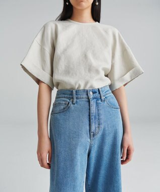 NAVE 【ReNAVE　洗える】スラブツイルブラウス ベージュ系