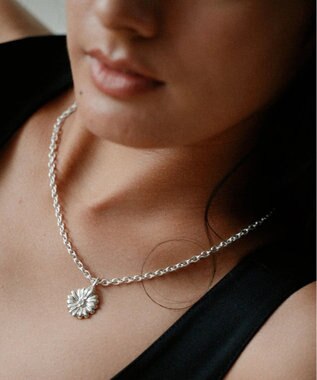 yoaa シルバー925 キクネックレス シルバー925