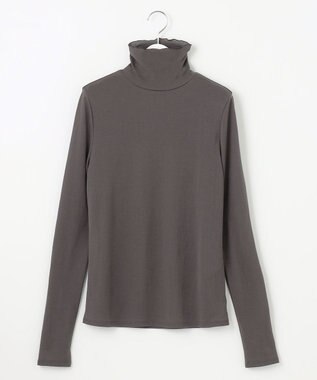 自由区 【洗える】シアーツイストガーゼ カットソー チャコール