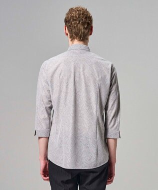 JOSEPH HOMME 【新柄】ヨシタレース　7分袖レギュラーカラーシャツ ライトグレー系