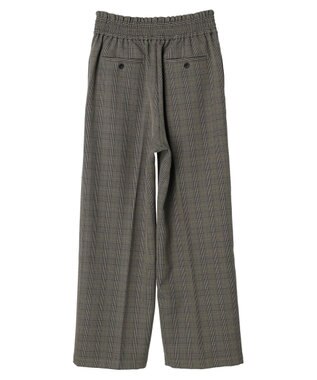 AMERICAN HOLIC ウエストイージーストレートパンツ Check Black