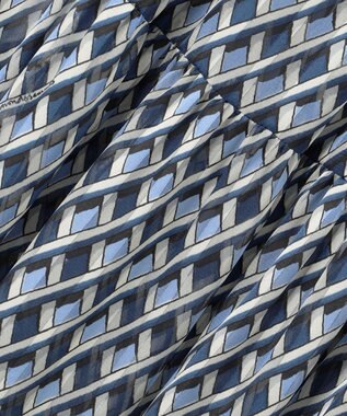 23区 【洗える】Ratti コラージュプリント ワンピース ブループリント