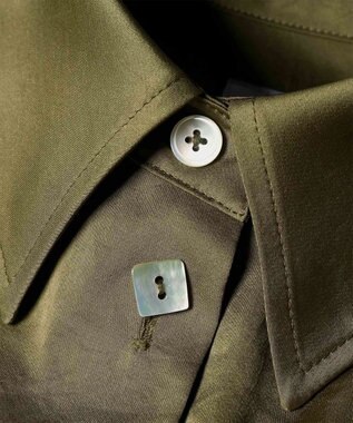 Paul Smith サテン シャツ カーキ