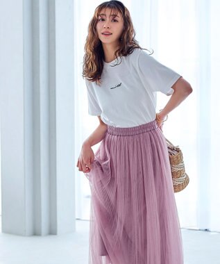 Tiaclasse チュールスカート ピンク