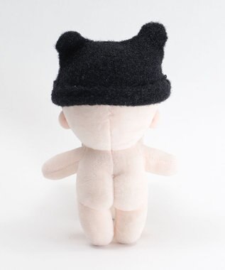 WEGO 【痛バ＆推し活グッズ】ぬいクマ耳ニットキャップ15cm ブラック